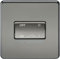 Knightsbridge SF1100BN Screwless 10 A 3 Pole Fan Isolator Switch, Black Nickel