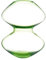 Vaso in vetro verde cm 32