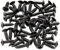 Musiclily 3x12mm Guitar Bass Pickguard Screws Scratch Plate Screws for Fender Stratocaster Telecaster Electric Guitar Bass,Black(Pack of 50)