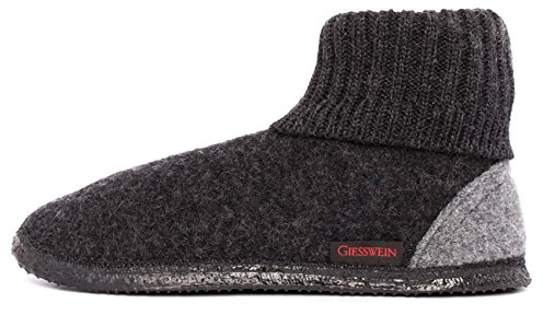 GIESSWEIN Unisex Kramsach Adults Hohe Hausschuhe, Nachtgrau 028, 40 EU