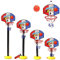 Kids Children Portable Basketball Hoops Set Stands Adjustable Height with Inflator Toys Outdoor Summer Garden Beach Sports Accessory