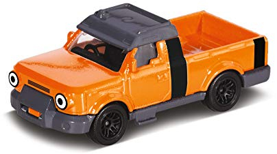Dickie Toys 203131006 Bob Baumeister Tread Spielzeugauto mit Freilauf und beweglichen Teilen, 1:64, Orange, 7 cm