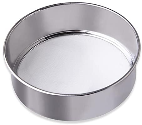 VANLAN 15,2 cm 18/8 60 Maschensieb Mehl Sieb Mehl Sieb Profi Rund Edelstahl Mehlsieb
