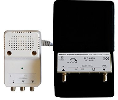 Triax Mast Amplifier Kit with 1 UHF input and Power Supply 24 V/200mA