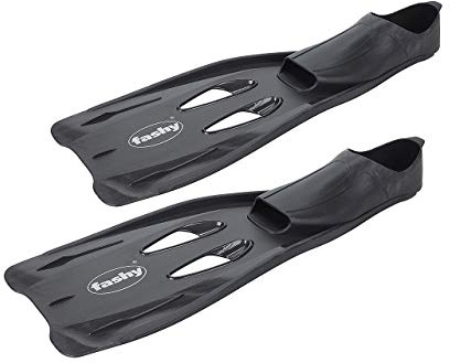 fashy Erwachsene Flossen Schwimmflossen, schwarz, 40/42