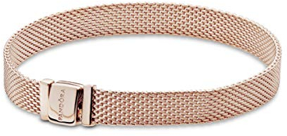 PANDORA Reflexions Armband in Roségold mit 14 Karat rosévergoldete Metalllegierung aus der PANDORA Timeless Collection, 16cm