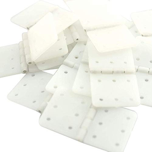 RLECS 20pcs Pinned Nylon Hinge 16x29mm M Size for RC Airplane Plane Parts Model Replacement