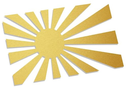 RISING SUN XL 1457 (gold metallic) // Sticker OEM JDM Style Aufkleber