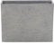 Beliani Vaso di Fiori Rettangolare in Pietra Grigio da Giardino 45 x 60 x 25 cm