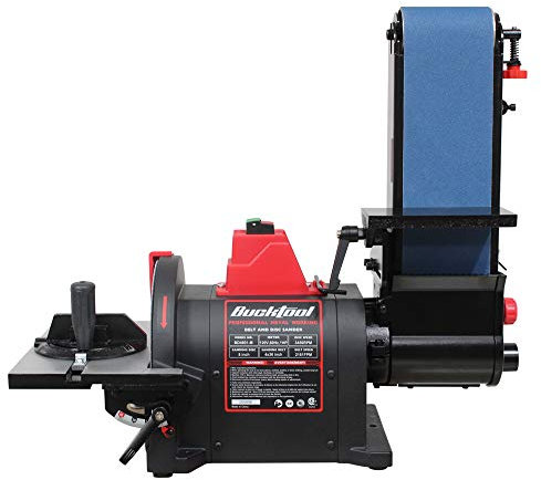 BUCKTOOL Pro 1HP Bench Belt Sander for Metal Working, 4 x 36 in Belt and 8 in Disc Sander with 1HP Direct-drive Motor, Benchtop Belt Disc Sander for Metalworking, BD4801-M