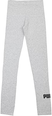 PUMA ESS Logo Leggings G für Mädchen, Hellgrau, 164 (13-14 Jahre )