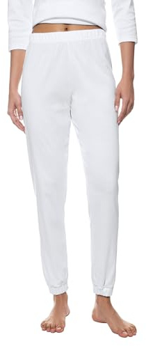 Mey Damen Pyjamahose Baumwolle Serie Malea | Legere Passform, Komfortbund, Langes Bein, Mit Bündchen, Gr. 36-46