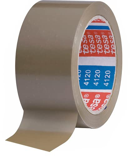36 Rollen PVC-Klebeband 35µm | tesa 4120 | 50mm × 66m | Naturkautschuk | havana