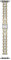 Kate Spade - iOs STRAPS Collection, 2-TONE Color, Stainless Steel watchstrap for Female KSS0116
