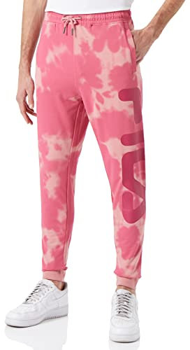 Fila Bernried Pantaloni Eleganti da Uomo, Carminio Floreale Batic AOP, XXXL Unisex-Adulto