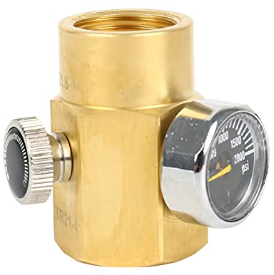 Ownant Adaptador de CO2 para botellas de CO2 para TR21-4 hasta W21.8-14 (adaptador de CO2 con medidor)