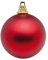 Deco Woerner Matte, rote Weihnachtskugel aus Plastik, 20 cm Ø - per Stück