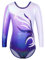 ZNYUNE Kinder Gymnastik Trikot mit Pailletten Mädchen Gymnastikanzug Langarm in Tüll 272 Weiß Lila 4A