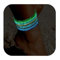 Kenivira 24Pcs Perlen Fußkettchen für Frauen Mädchen, handgemachte Perlen Fluoreszenz leuchten Leuchten elastische Armbänder Fußkettchen Set für Teenager, bunte Fußkettchen für Frauen