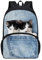 TOADDMOS Novetly Tagesrucksack für Jugendliche, Schultaschen, Büchertasche, Rucksack, Schule, Reisen, Wandern, Denim Pocket Cat, Einheitsgröße