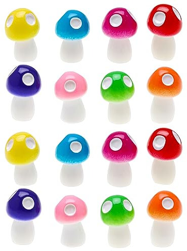 eMagTech Lot de 50 mini figurines de jardin féérique en résine multicolores pour décoration de plantes de jardin miniatures, maison de poupée, micro paysage