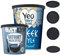 Wingcases Dessous de Verre en Silicone pour Boissons [4 Packs], sous-Verres, Tapis de Protection pour Table - Décoration de Table de Café, Cadeau pour Toutes Les Occasions, Noir