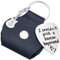 craspire I Couldn't Pick A Better Boyfriend Gitarrenplektrum-Halter Mit Wort-Schlüsselanhänger, Edelstahl, Schwarze Gravur, Leder, Gitarren-Themengeschenke Für Valentinstag, Gitarristen