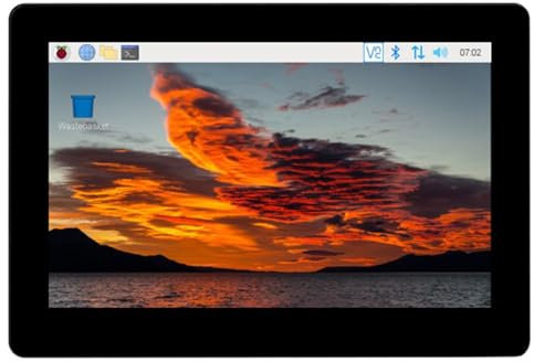 12,7 cm (5 Zoll) kapazitive Touchscreen-Erweiterung, kompatibel mit Raspberry Pi Rechenmodul 4 800 × 480 Pixel Auflösung PoE Header Gigabit Ethernet 4K-Ausgang