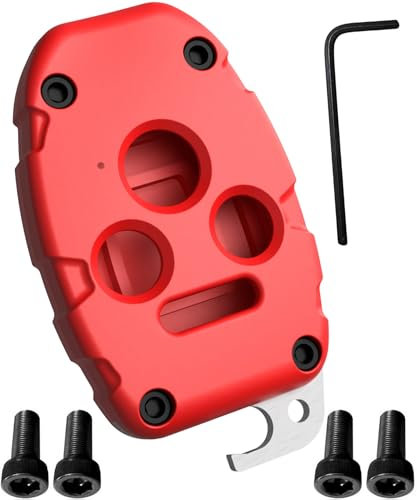 Schlüsselanhänger-Reparatur-Set für Honda Accord Civic CRV Pilot CRZ Fit Odyssey Ridgeline, überprüfen Sie die Montageanleitung,, Rot, 4 Tasten