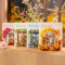 Arpaper Scrapbook Stickers 40 Stück Journaling Zubehör Fensterbank Aufkleber Ästhetische Dekoration für Scrapbooking, Album DIY（Four Seasons Window View）