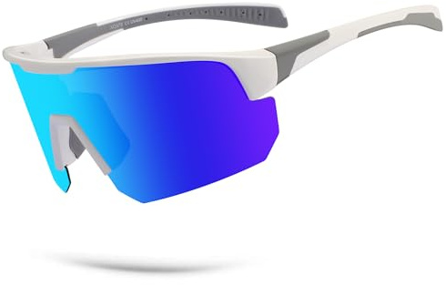 BangLong Fahrradbrille Polarisierte Sonnenbrille Herren Damen, UV400 Schutz Sportbrille für Schnelle, Lauf-, Rennrad Rad-, Biker-, MTB-Brille, Windschutzbrille Fahrrad.