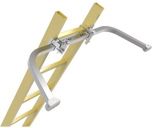 Leiterstabilisator für Dach, Flügelspannweite/Wandabstandshalter, verlängerte Leiter, Dachstabilisator mit rutschfester Gummiunterseite, fester Winkel des Leiterzubehörs