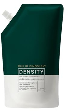 Philip Kingsley | Density Thickening Conditioner | For Thinning Hair and Hair Loss | Fine, Fragile, Thin Hair Thickener and Strengthener | Helps Volumize and Strengthen | 1000ml Refill Pouch