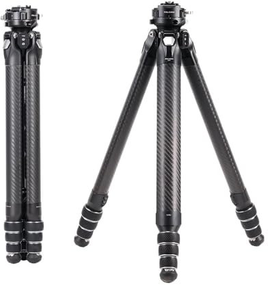 Falcam TreeRoot F38 Pro Carbon Fiber Tripod, 61 Quick Lock Travel Tripod with 360° Ball Head, 5kg Load, F22 Interfaces, 1/4 Screws, for DSLR, Hybrid, Video Cameras