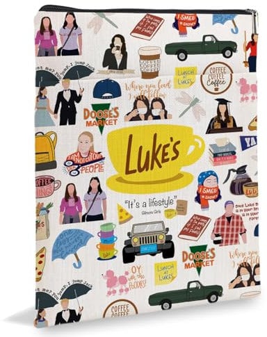 Gilmore - Custodia a libro con chiusura lampo, in tessuto per gli amanti dei libri, 29,5 x 21 cm, impermeabile, copertina per libri lavabile, in tessuto Gilmore