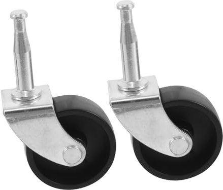 Amosfun 2stücke Kleine Lenkrollen Für Möbel Leise Mit Gummirädern Für Couchtische Wagen Und Home-office-möbel Installieren Und Verschleißfest