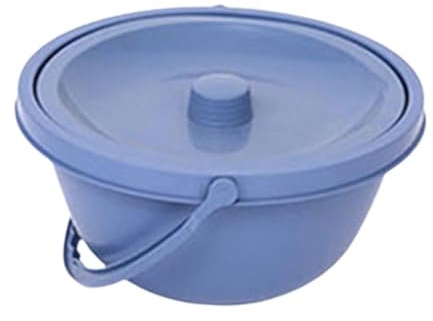 KiBcsLic Tragbare Toilette Urinal Topf Nacht Urinal Flasche mit Griff Praktische Bettpfanne