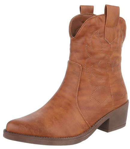 Ital Design Damenschuhe Stiefeletten Western- & Bikerboots