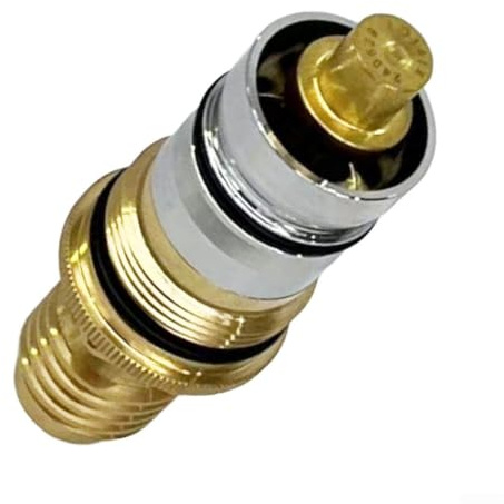 Ersatzteil für GROHE, Thermostat Kompaktkartusche 1/2 Zoll aus Messing und Edelstahl, für Thermostatmischer Grohtherm 1000/3000 und Automatic 2000, 47439000