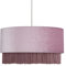 Tess Fringed Light Shade Easy Fit Ceiling Lampshade - Lilac Litecraft