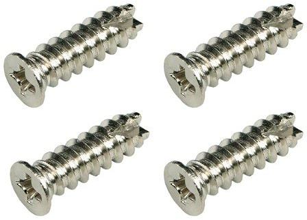 Lüfterschrauben, 4 Stück 16mm - silber