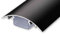 TV Design Aluminium Kabelkanal in schwarz stumpfmatt lackiert in verschiedenen Längen von ALUNOVO (Länge: 50cm)