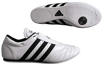 adidas SM-II Low Cut Taekwondo, Karate, Kungfu and Martial Arts Training Shoes (White, 9.5)