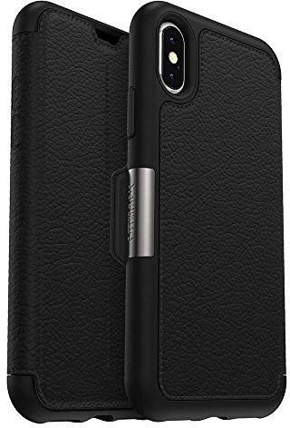 OtterBox STRADA SERIES Case for iPhone Xs & iPhone X - Retail Packaging - SHADOW (BLACK/PEWTER)