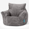 Lounge Pug Klein Kindersessel Sitzsack für 1-3 Jahren, Graphitgrau Cordstoff, Mini-Sessel Kinderstuhl Kuschelsessel, Kindermöbel für Kinderzimmer