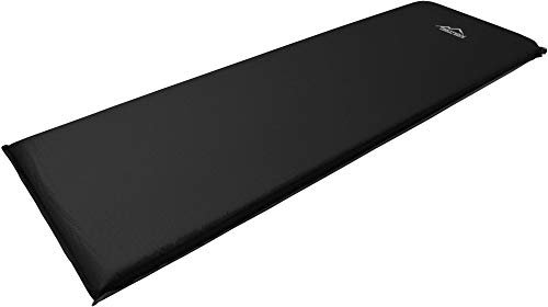 normani Camping Thermo Matte selbstaufblasend - Gute Isolierung und Polsterung Farbe Schwarz/Grau Größe 200 x 70 x 11 cm