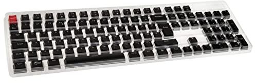 Glorious PC Gaming Race G-104-BLACK-UK ABS Keycaps - 105 ST., Black, ISO, UK-Layout