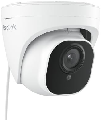 REOLINK 4K Wired Security Camera Outdoor System, IP PoE Dome Surveillance Camera with Human/Vehicle Detection, 100Ft 8MP IR Night Vision, Work with Smart Home, Timelapse, Up to 512GB SD Card, RLC-820A