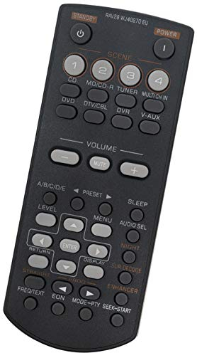 ALLIMITY RAV28 WJ40970EU Fernbedienung Ersetzen für Yamaha Home Theater DVD AV Receiver HTR-6030 RAV250 RX-V361 RX-V365 WJ409700 HTIB-6800 HTIB6800 WJ40970-EU RAV 28-WJ 40970 EU HTR6030 RAV34 RXV361