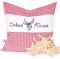 SHD Zirbenkissen Dekokissen mit Zirbenholz Alpen 100% Baumwollekariert, Decorative, natürlich duftend, Hirschprint Vichy Geschenk Frauen (Rot Kariert, 40 x 40 cm)